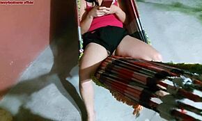 Man, stepmom didn’t notice her shorts slipping while chilling, got me hard!