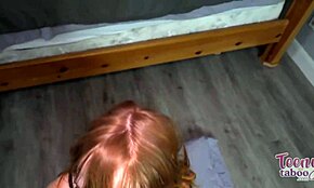 freckle faced lady amber stark takes seth brogan's cum deep inside