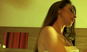 Amazingly beautiful european amateur pick up in hotel room, russian cute sexy pussy for slow handjob and precum milking