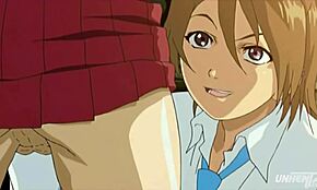 Futanari student caught banging hard at college in uncensored hentai