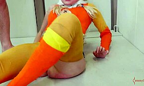 Blonde Slut Loves Gaping Anal with Rimjob and Blowjob