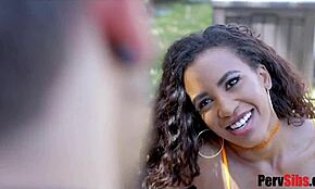 Demi Sutra in interracial stepsibling sex fantasy