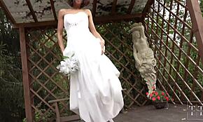 Fucking Wedding Part 1: Can't See the Bride Yet, But Milf Gets Wet Pussy Pounded Outdoors.