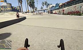 Feeling excited in GTA V with nude mod during missions