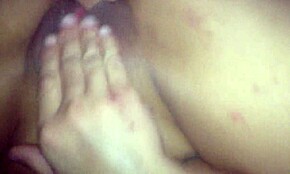 Spitting on cunt fucking my ex-girlfriend's pussy