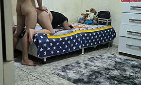 Latina Bent Over by Stepdad for Rough Big Cock Pounding Uncensored