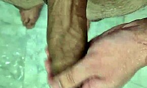 This twink sucks penis in the shower with neighbors nearby