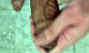 This twink sucks penis in the shower with neighbors nearby