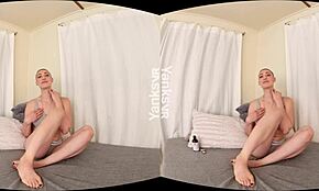 Yanks flexible beauty Iris Ives masturbates with toys.