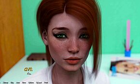 Busty redhead spills secrets, ends in steamy makeout