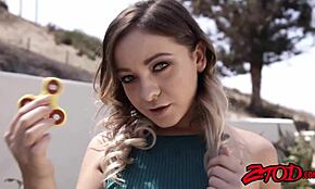 small titted teen cleo vixen feels the intense stretch from a huge fat cock.