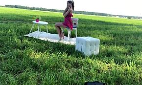 Bold Backstage Fucking: Russian Amateur Rides And Blows Skinny Young Guy