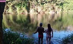 New Girl's First Forest Encounter Ends With Facial Cumshot