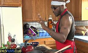 Cute Teen Newbie Spitroasted Hard by BBCs