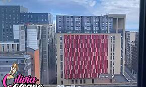 British student sucks you off in pantyhose