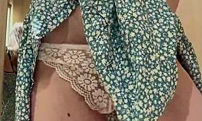 i got caught playin with my plump pussy in a cute dress