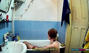 My Skinny Maid Sucks My Cock in Bathroom! She Gets Fucked for Excellent Service!