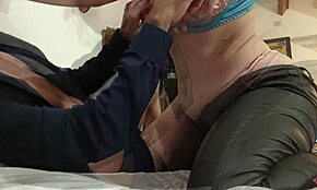 hey, french amateur in satin lingerie deepthroats and fucks doggystyle with dirty talk 😏