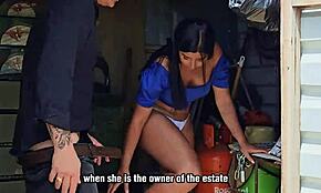 What happens when a sexy Latina milf gets caught stealing on a farm?