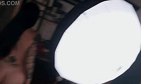 Hey, wanna see this tattooed Latina with fake tits get fucked by a casting agent?