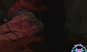 The evil fisherman captured the blonde mermaid, choking her while throat fucking roughly in dark roleplay.