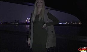 German scout picks up Marie Cherie for wet doggystyle casting fuck in Berlin