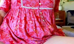 Mature Woman Shows Off Her Plump Swollen Cunt Outdoors. Exhibitionist Blonde with Shaved Pussy.