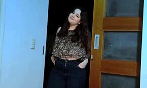 Cute Chubby Latina Girl Rides Your Cock In Her Bedroom POV Style