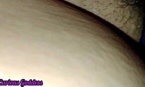 Curious goddess milf hairy pussy masturbation with ass worshiping and licking