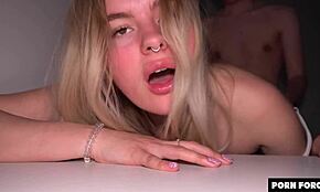 Submissive Teen 18+ Choked And Fucked - She Loves It Kinky