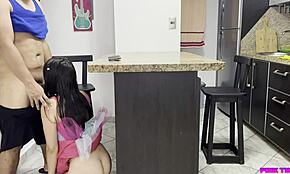 hey, i tricked my niece into sex in the kitchen, she's screaming