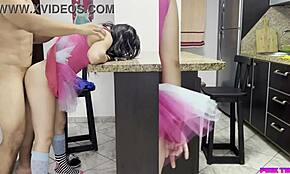 hey, i tricked my niece into sex in the kitchen, she's screaming