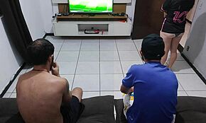 ugh, my husband lost bet, had to hook up with his friend in front of him