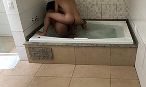 relaxing in bathtub, gave ass to young guy 😏
