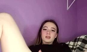 i'm just a young teen 18+ rubbing my puffy pussy after pulling panties aside for used panty bank