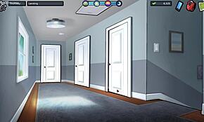 Stepsis Caught Masturbating With Huge Dildo In Summertime Saga