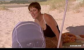 Clotilde Courau and Charlotte Rampling give handjobs in nude scene.