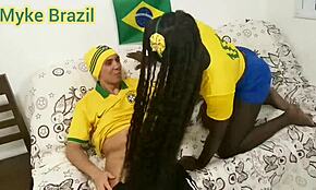 Watch Fernanda Chocolate Get Hardcore Fucked By Myke Brazil During The World Cup Match!