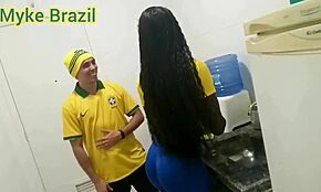 Watch Fernanda Chocolate Get Hardcore Fucked By Myke Brazil During The World Cup Match!