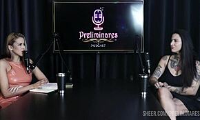 Best moments of Lexi Mallet in Preliminares podcast with Bia Hot - part 1 on Sheer Red