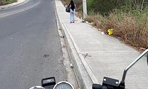 poor little bitch gets fucked for plastic bottles