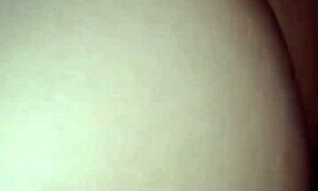 Young latina bride in robe poses seductively for homemade video