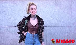 Teen lady medusa craves big black cocks in intense interracial fucking.