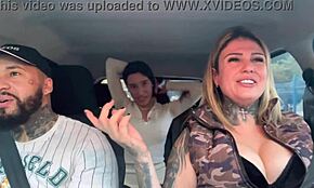 uber pega passageira novinha siliconada com marido putaria no carro?