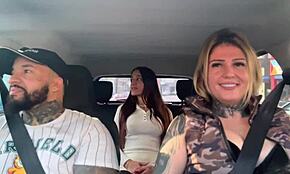 uber pega passageira novinha siliconada com marido putaria no carro?