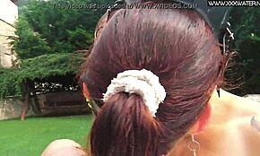 Feeling the passion in this hot blowjob by the poolside, so intense and wet