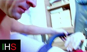 Slim brunette double fucked hard