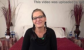 Desperate amateurs stretch pussies with big black cocks in bedroom.