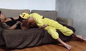 i caught my nerd nephew dressed as pikachu masturbating in the living room and just couldn't resist