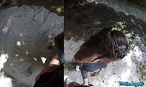 Public Agent Japanese Tourist with Natural Boobs Hesitates